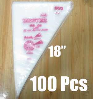100 X Icing Piping Pastry Bag Cake Decoration modle 18 LARGE  
