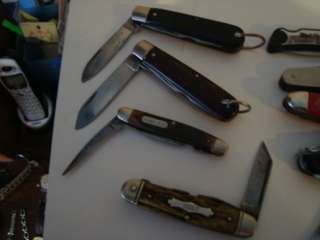 Lot of 14 Pocket Knives. Imperial, Schrade, Lipic, Hammer, Old Timer 