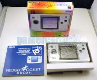 NeoGeo Pocket Color Platinum Silver Console NEW Rare  