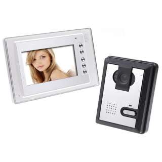   LCD Video Door Phone Doorbell Intercom Kit IR Color CMOS Camera  