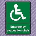 200x300 emergency evacuation chair sign 04192 location united kingdom 