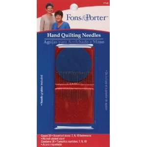 Fons & Porter Hand Quilting Needles Sizes 7/9/10 2