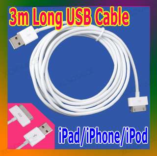   Long USB Cable Charger For Apple iPhone 4 3G iPad 1 2 iPod Touch EA481