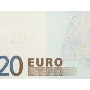  Foreign Currency of Twenty Euro Banknote Photographic 