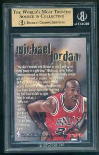 1996 97 Fleer Metal Michael Jordan Steel Slammin BGS 9.5 Low Pop. Rare 