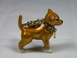 RARE Juicy Couture Chihuahua dog charm for bracelet/keychain/necklace 