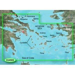  GARMIN BLUECHART G2 HEU450S ATHENS & CYCLADES DATA CARD 