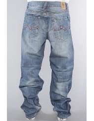 LRG The Sandlot Classic 47 Fit Jeans in Light Blue Wash,Denim for Men