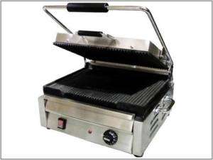Stainless 15in Commercial Panini Sandwich Maker Grill  