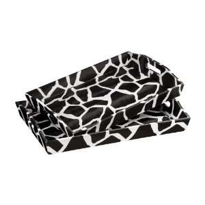  Black And White Giraffe Trays (Set Of 2) 51 9718