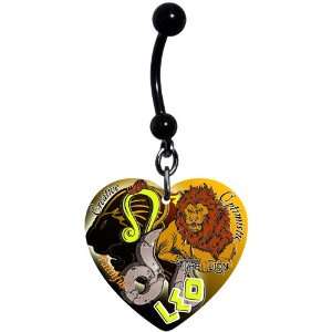  Heart Zodiac Leo Belly Ring Jewelry