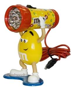 M8CL1 Yellow M&M USB Computer Powered Desk Light Lamp  