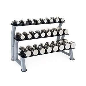   lb Chrome Beauty Grip Dumbbell Club Pack With Rack