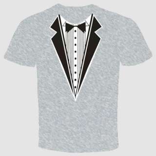 Tuxedo T shirt Emo Funny Crazy Cool Halloween Wedding Groom Porm Gift 