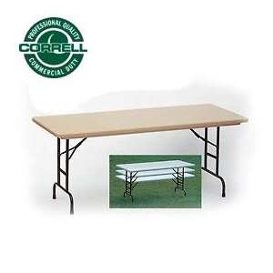   Adjustable Height Folding Table 30X96Mocha Granite