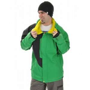  Sessions Atlas Snowboard Jacket Turf Green Mens Sz XXL 