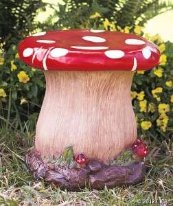   Stool IN STOCK Yard Gnome Seat Lawn Decor Whimsy Seat Table  