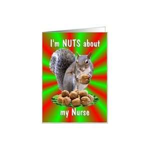  Nurse Merry Christmas Squirrel Cute Card Health 