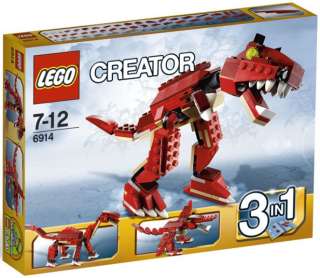 LEGO CREATOR 6914 T Rex Ferocious 3 In 1 Prehistoric Dino NEW Factory 