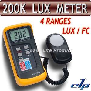 1330B Light Meter 200k Lux Foot Candle FC Camera Photo  