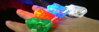 NEW 4 LED finger lights Bright rave party dance fun Glow  