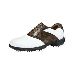  Etonic Lite Tech Golf Shoes White   Brown   Dk Brown 10.5 