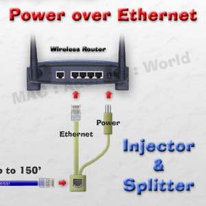   Ethernet PoE Kit Linksys Cisco WRT54G WAP54G WET11 Router Wireless N
