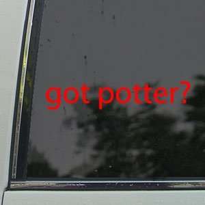  Got Potter? Red Decal Harry Potter Truck Window Red 