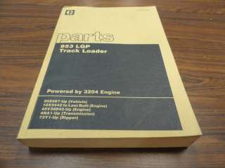 CAT Caterpillar 953 LGP Track Loader Parts Catalog Manual HEBP1438 03 