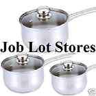Stock Pot Set Stainless Steel 4Pc. Set items in Job Lot Stores store 