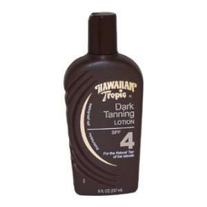 Hawaiian Tropic Dark Tanning Lotion with SPF 4, 4 Ounces (Pack of 3)