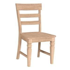  International Concepts C 19P Java Chair with Solid Wood 