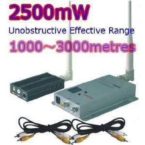   wireless video/audio av transmitter/receiver 2500mw 8ch Electronics