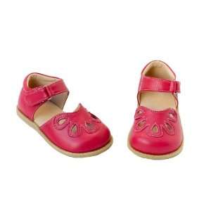  Livie and Luca Magenta Petal Leather Baby/Toddler Shoes (4 