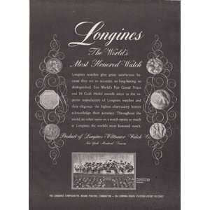   Longines Worlds Most Honored Watch Longines Wittnauer Watch Co