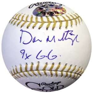  Don Mattingly Autographed/Hand Signed Official Gold Glove Baseball 