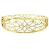 katie decker venetian 18k yellow gold and diamond cuff bracelet $ 6820 