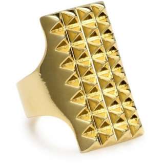 HAN CHOLO Shadow Series Mens Gold Plated Brass Beater Gold Ring 