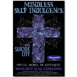   Self Indulgence Poster   Cross Concert Flyer   Rebel to Anything Tour