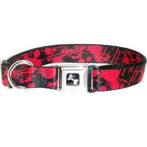  Buckle Down Splatter Black/Red Large 15 26 Dog Collar 