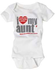 Sara Kety Unisex Baby Newborn I Love My Aunt Short Sleeve Body Suit