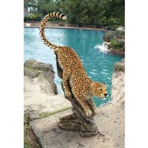  48H Classic Wildlife Savannah Cheetah Statue Sculpture 