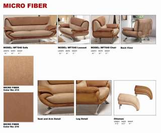 description modern microfiber sofa set sofa loveseat and chair in two 