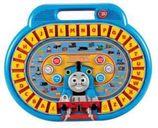 This interactive Thomas and Friends board has 26 large letter buttons 
