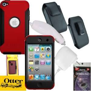  RED Otterbox Commuter Case for Apple iPod Touch 4 (4th 