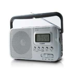  COBY PORTABLE AM/FM/SW1/SW2 BAND RADIO W/ DIGITAL DISPLAY 