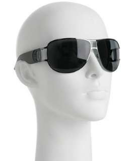 Christian Dior black Precoll 2 modified aviator sunglasses   