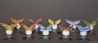 FINE PORCELAIN HAND PAINTED THE BUTTERFLY FIGURINES II  