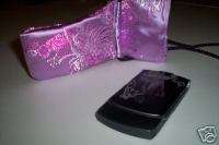 Pink Satiny Motorola RAZR V3 Cell Phone Case Bag  
