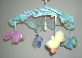 HTF Tykes Carters Animal Puppy Musical Baby Crib Mobile  